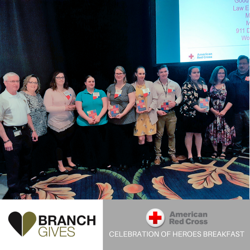 BranchGives Sponsors American Red Cross Celebration of Heroes Breakfast