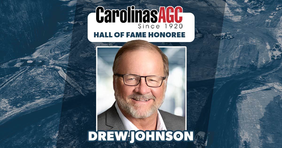 Carolinas AGC Names Drew Johnson into Hall of Fame
