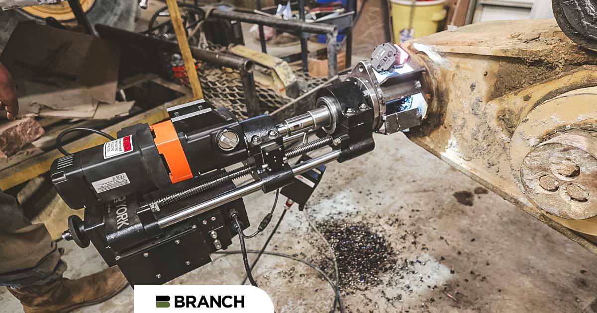 Branch expands equipment repair capabilities with line boring technology